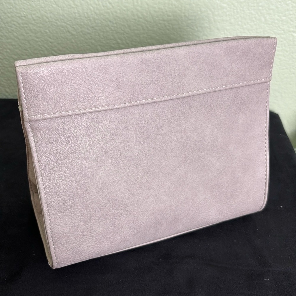 New in Bag True Botanical Lavender Cosmetics Bag Vegan Leather